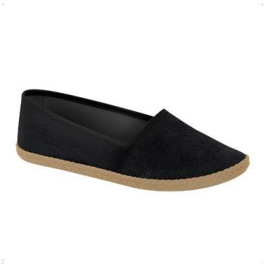 Imagem de Sapatilha Feminina Moleca Ref.5287.297 - Preto Knit, Preto, 36