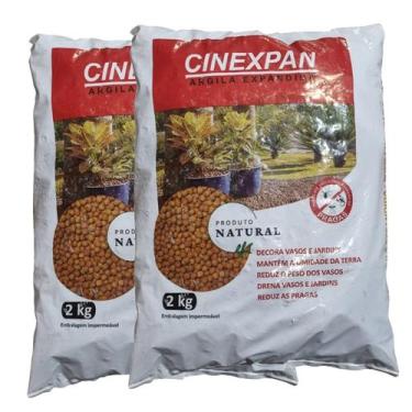 Imagem de Argila Expandida Cinexpan 2 a 6kg Drenagem para Vasos, Floreiras e Jar