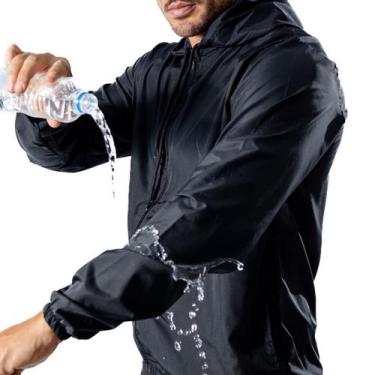 Imagem de Corta Vento impermeável Jaqueta treino corrida com capuz - genérico, P