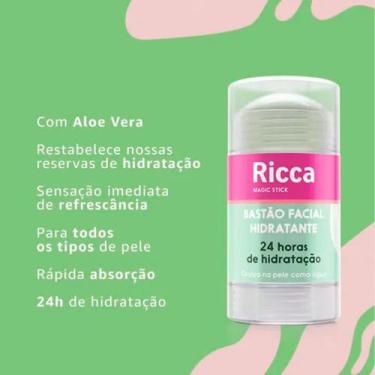 Imagem de Bastão Facial Stick Ricca Hidratante Esfoliante Apaga Poros Area dos O