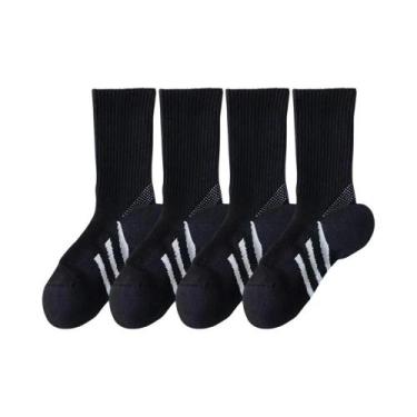 Imagem de Meias De Cano Médio Com Suporte Para Arco E Amortecimento Espesso Para