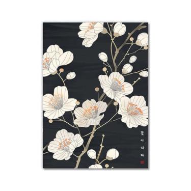 Imagem de Pôster em tela vintage coreano com citações Hangul pintura oriental decoração de arte de parede imagens de cultura coreana para sala de estar quarto decoração de casa (SKU2,40.6x50.8 cm = (40 x 50 cm