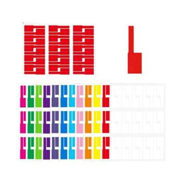 Imagem de Etiquetas De Cabo Coloridas E Impermeáveis Autoadesivas 150-1080pcs, E