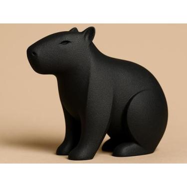 Imagem de Escultura de Capivara - Decoração para Casa - Supremo, Preto