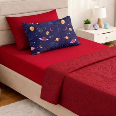 Imagem de Kit Cobre Leito Solteiro 4 Pçs Cama Posta com Lençol Infantil Kids - M