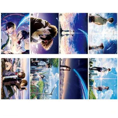 Imagem de Pôster Yours Namess Anime Art 42x29 cm 8 unidades/lote de papel 300g -