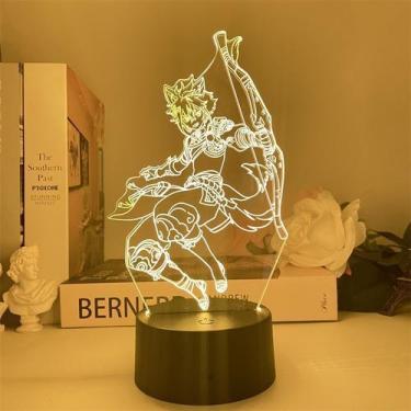 Imagem de Luz noturna LED Plants vs Zombies Gorous 3D que muda de cor - Yiweisai