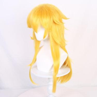 Imagem de Peruca de cosplay Princess Peach's Toadstoois, fantasia de anime 70cm 