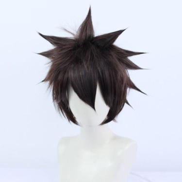 Imagem de Peruca de cosplay Aotus Anmicius, fantasia de anime, cabelo sintético 