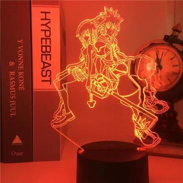 Imagem de Luz noturna LED 3D Kingdom Hearts Sora Color Changing - yiweisai