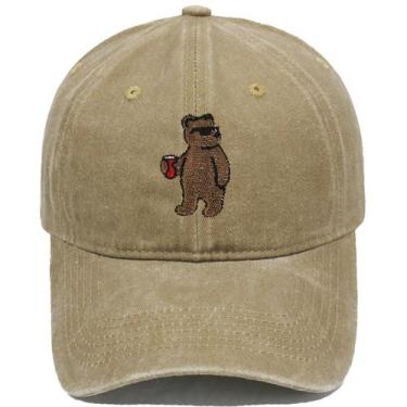 Imagem de Boné de beisebol, algodão lavado, chapéu liso, lindo, bordado - Yiweis