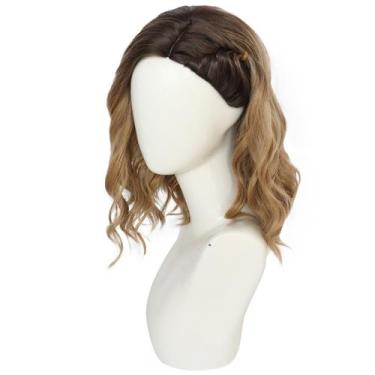 Imagem de Peruca de cosplay Captains Marvels, traje de anime com cabelo sintétic