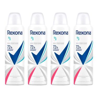 Imagem de Kit Desodorante Antitranspirante Aerossol Feminino - Rexona Sem Perfum