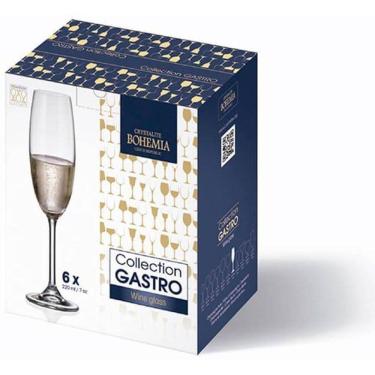 Imagem de Jogo Taças Champanhe Cristal Bohemia Gastro Colibri Cristal