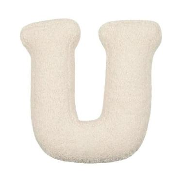 Imagem de Almofada De Lã De Cordeiro Com Letras Para Decoração De Quarto Infanti