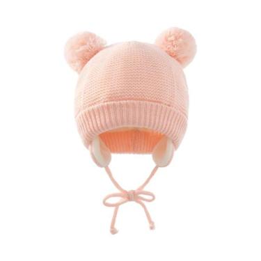Imagem de Conjunto De Gorro E Luvas De Inverno Unissex Para Bebês, Gorro De Lã Q