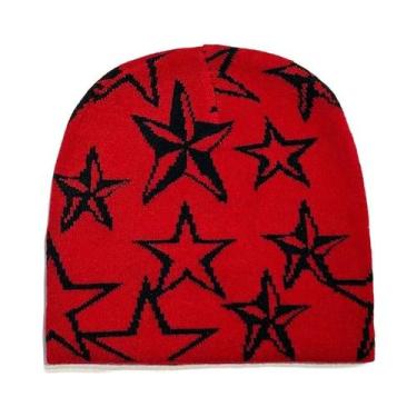 Imagem de Gorro Unissex Quente De Lã Estampado Estilo Y2K, Acessório Hip Hop - N
