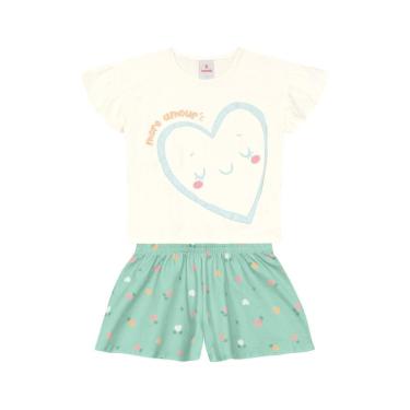 Imagem de Conjunto infantil menina de coração Brandili