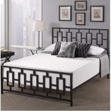 Imagem de CAMA DE CASAL QUEEN AÇO FERRO ESTILO INDUSTRIAL CA01 Informar cor da e