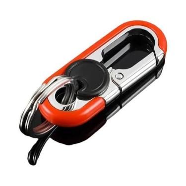 Imagem de Chaveiro De Metal Masculino Com Gancho, Mosquetão De Anel Duplo, Ferra