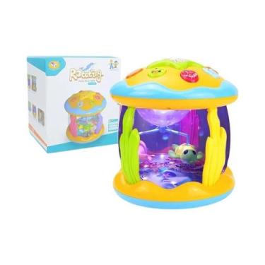 Imagem de Brinquedo Sensorial 4 Em 1 Para Bebês: Projetor Musical Luminoso De An