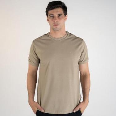 Imagem de Camiseta Aramis Gola Texturizada Bege-Masculino