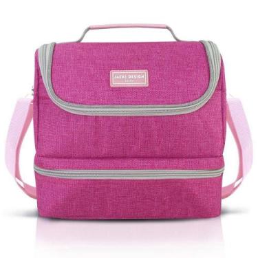 Imagem de Lancheira Térmica Com 2 Compartimentos Jacki Design Pink Pink