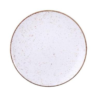 Imagem de Prato Raso Tramontina Rústico Marrom Em Porcelana Decorada 28 Cm