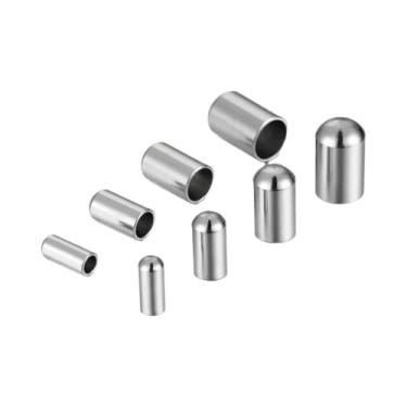 Imagem de Fechos De Crimpagem Em Aço Inoxidável Cor Dourada 20 Peças Para Fabric