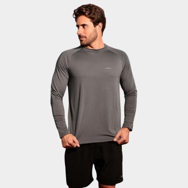 Imagem de Camisa Raglan TR4 Manga Longa Proteção Uv Respirável Academia Dia a Dia-Masculino