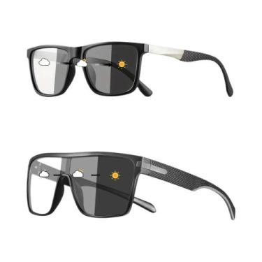 Imagem de Óculos De Sol Polarizados Fotocromáticos Oversized UV400 Para Homens E
