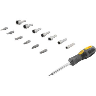 Imagem de Jogo de Bits, Ponteiras, com 20 Peças, Encaixe Sextavado 1/4", Vonder 