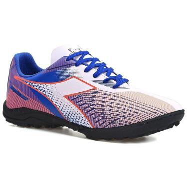 Imagem de Chuteira Unissex Diadora Agilitá III Society Azul e Branco-Unissex