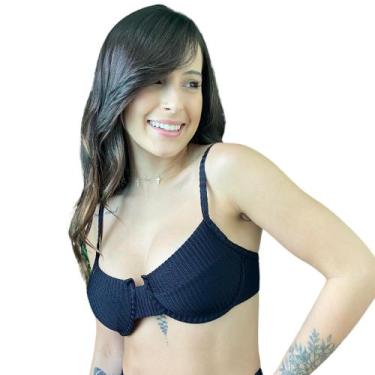 Imagem de Top Avulso Meia Taça Retrô Canelado Mônaco Cores - Califórnia Brasil, 