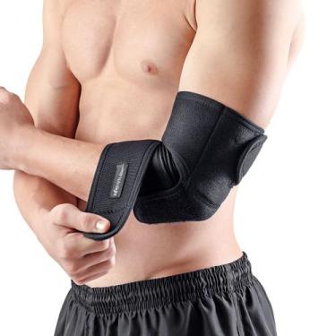 Imagem de Cotoveleira Ajustável Protetor Hidrolight, Preto, GG