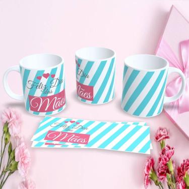 Imagem de Caneca de Porcelana 325ML Estampa 10 Personalizada Dia das Mães Presente Criativo para Café Branco Outras Marcas