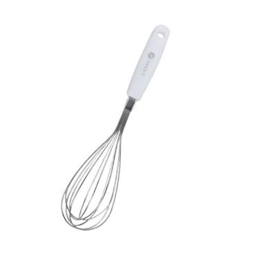 Imagem de Batedor de Ovos Clara em Neve Cremes Fouet Aço Inox Premium Cabo Anatômico para Cozinha Prata Yeet