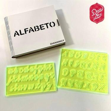 Imagem de Alfabeto Marcador em Acrílico Grande - Modelo 1 para Doces e Sobremesa