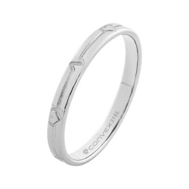 Imagem de Aliança de Namoro Slim HeartBeat 2.95mm - Convex, 12