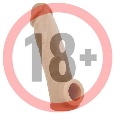 Imagem de Capa com Anel Extensora 16cm Glande Definida sendo 14cm Penetrável - S