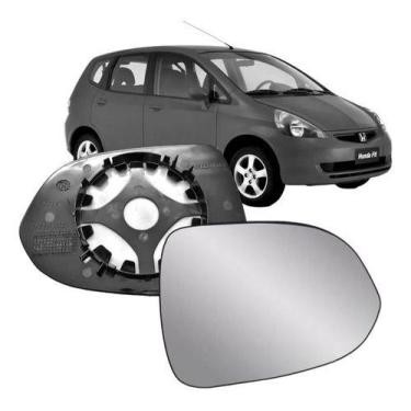 Imagem de Espelho Retrovisor FIT 2006 2007 2008 COM BASE - Removel, Direito Pass