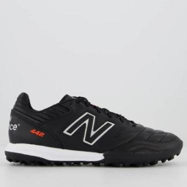 Imagem de Chuteira New Balance 442 Pro TF V2 Society Preta-Masculino