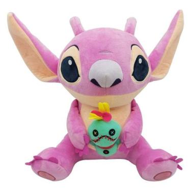 Imagem de Pelúcia Disney Angel Boneco Stitch E Scrump Infantil 33cm - fun