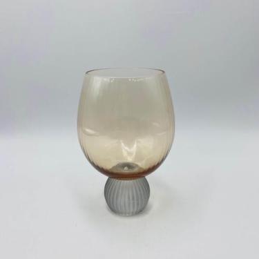 Imagem de TAÇA BUBBLE GLASS ESFERA LISTRAS COLORIDAS 480ml - dea, AMBAR/CINZA 48