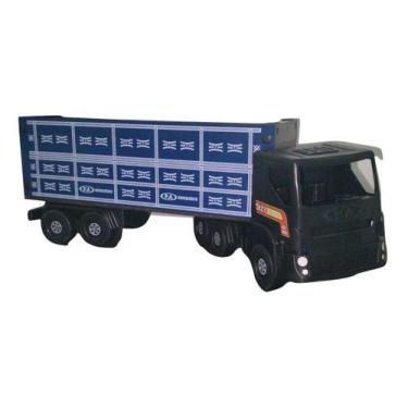 Imagem de Carreta De Madeira Brinquedo Infantil 50cm Modelos Coloridos - P.A