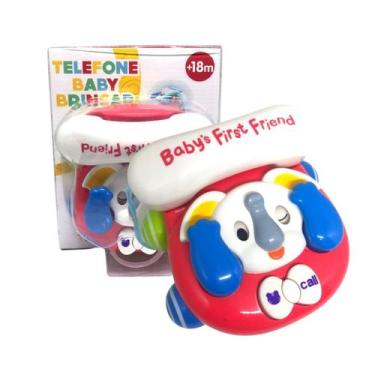 Imagem de Telefone infantil de  animalzinho musical com espelhinho bbr - BBR TOY