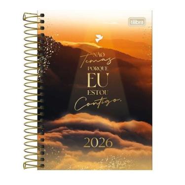Imagem de Agenda Espiral Versiculo Diarios Tilibra 140x200mm Não Temas