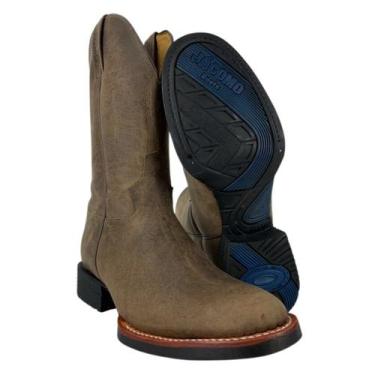 Imagem de Bota Texana Masculina Jácomo Original Crazy Havana Bico Arredondado Ma