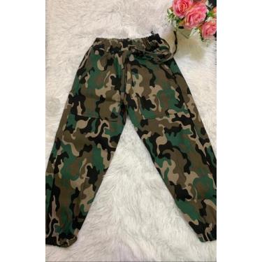 Imagem de Calça jogger 6 anos camuflada feminina infantil - Drikaninakids 