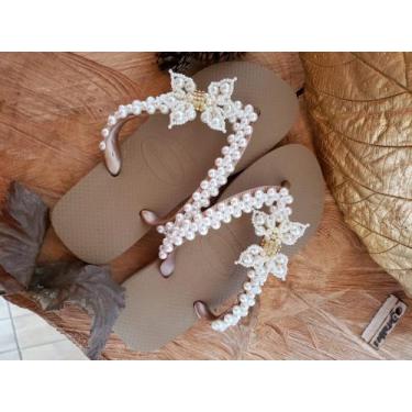 Imagem de Chinelo bordado - Havaianas , Amarelo